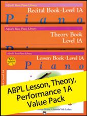 Alfred's Basic Piano Library Lesson, Theory, Recital 1A Value Pack