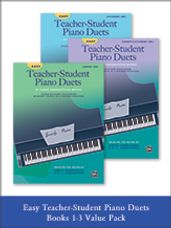 Value Pack #106897-Easy  Teacher-Student Piano Duets 1-3