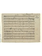 Wolfgang Amadeus Mozart Music Manuscript Poster