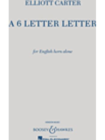 A 6 Letter Letter