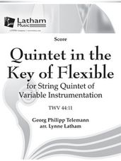 Quintet in the Key of Flexible (TWV 44:11) Score and Parts