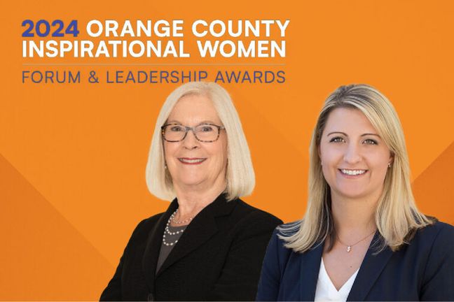 Margaret Holm and Michelle Campbell Selected as Nominees for Los Angeles Times 2024 Orange County Inspirational Women